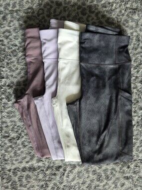 4 Pair bundle fabletics warm weather leggings